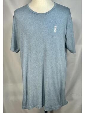 Travis Mathew Pineapple Logo T-Shirt Blue Mens 2XL
